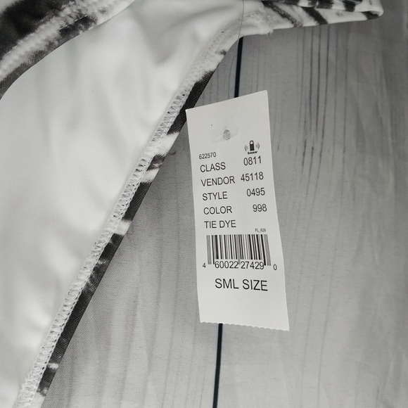 L.A Hearts By PacSun Black and White Tie Dye Cheeky Bikini Bottom NWT - Picture 2 of 9